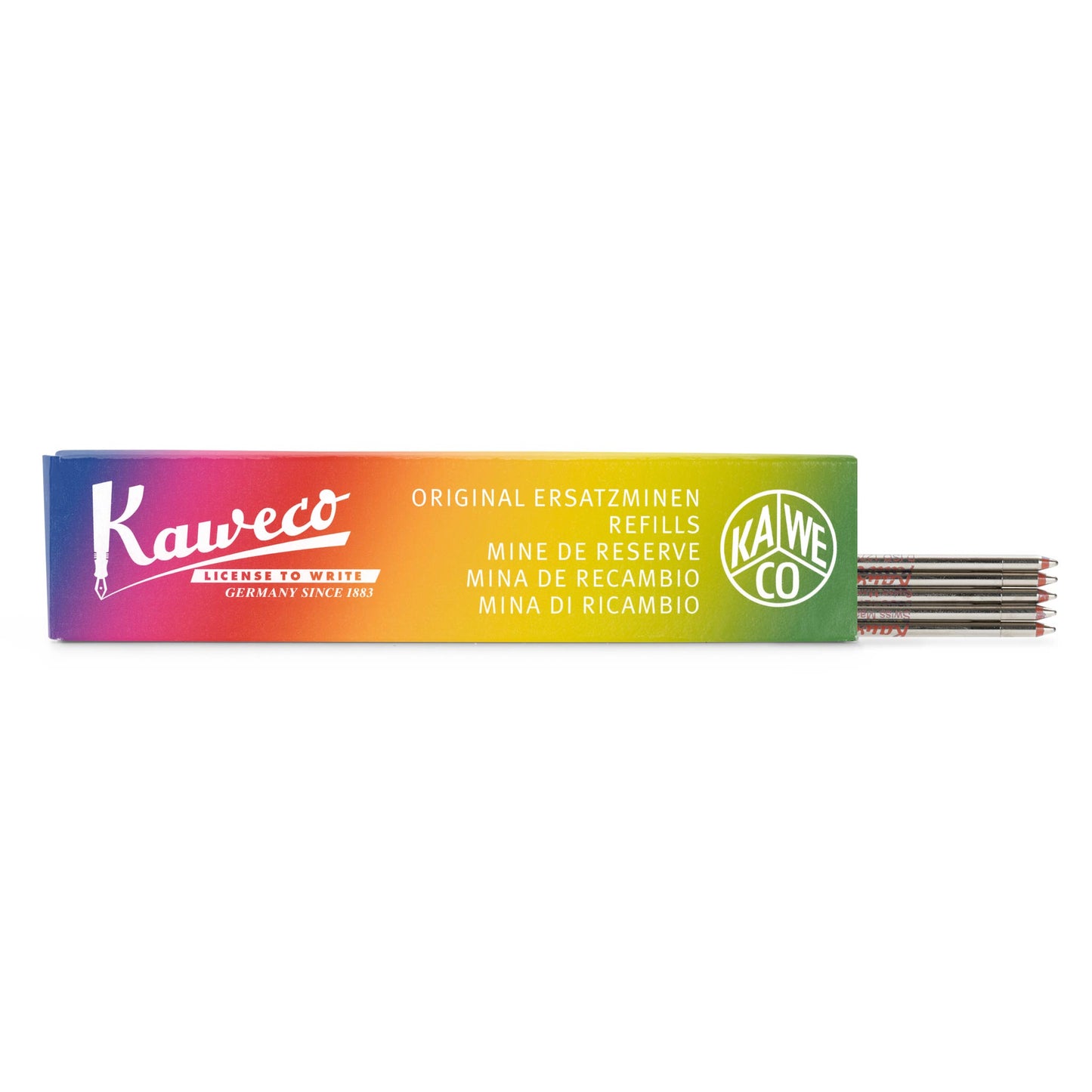 Kaweco D1 Ball Pen Refill, 0.8 / 1.0 / 1.2mm, Black / Blue / Red