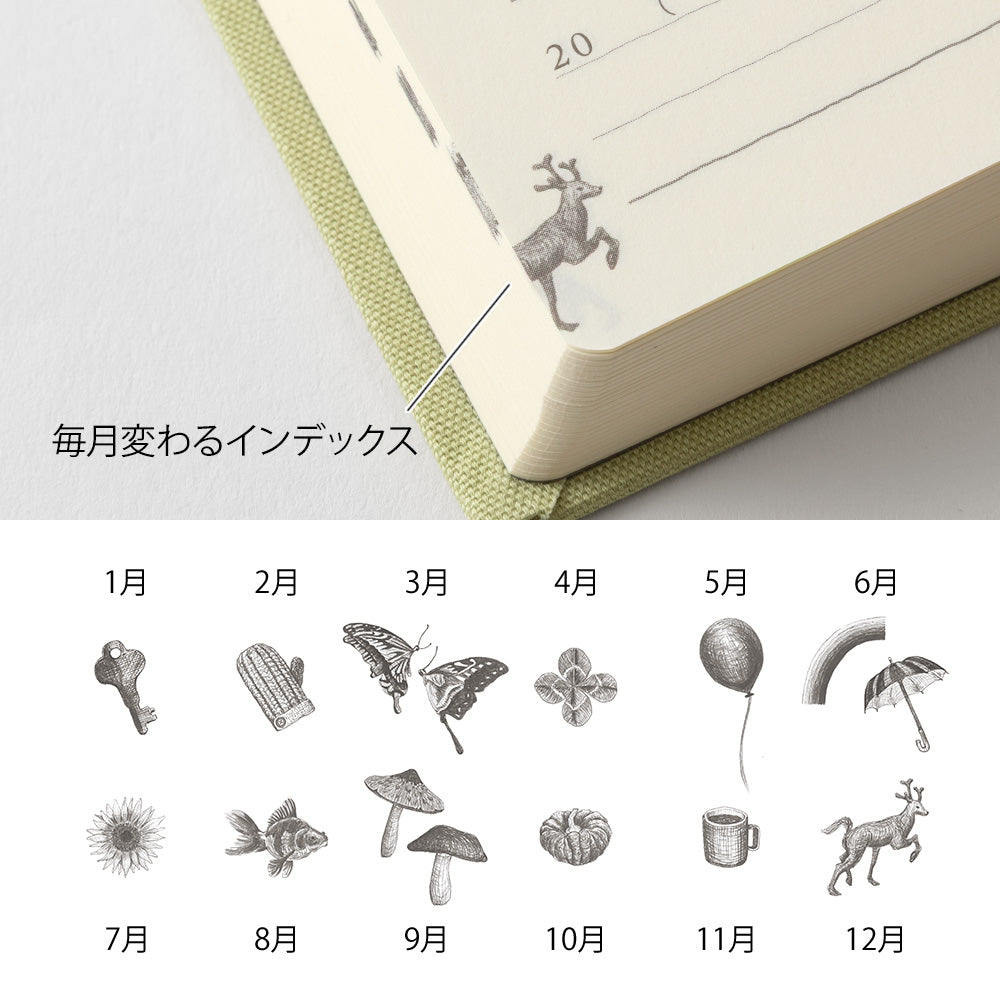 Gate Mini Light Green, 5-Year Diary