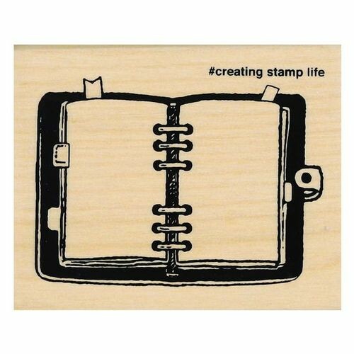 Kodomo no Kao, System Journal, "I Love Stamp" Wooden Rubber Stamp