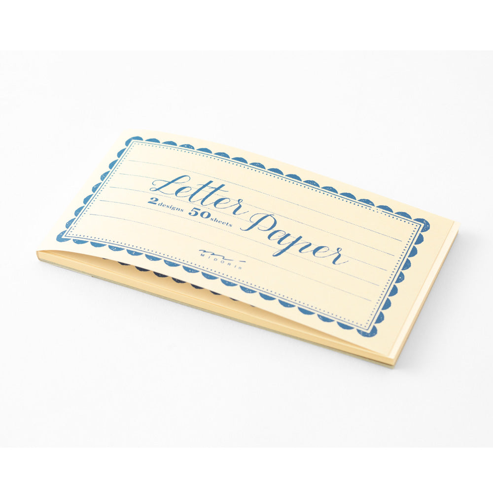 midori, Label Print Cream , Message Letter Pad Lined