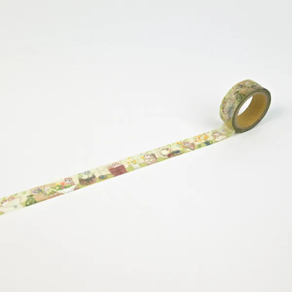 Flying Squirrel, Mattari Animals, Washi Masking Tape 15mm x 5m