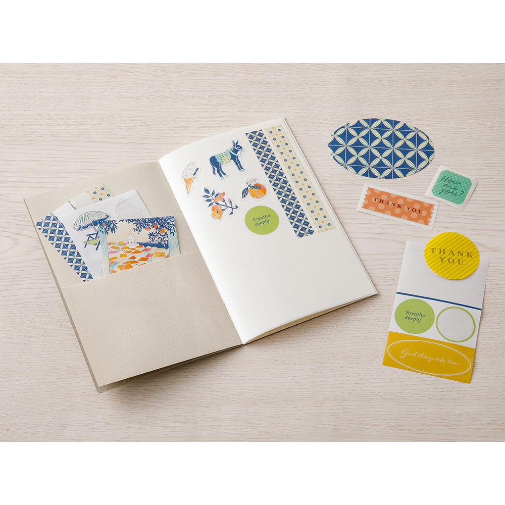 Gray Sticker Book with Pocket