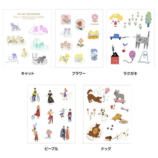 Cat, Transfer Sticker S, funlog Decoration Sticker