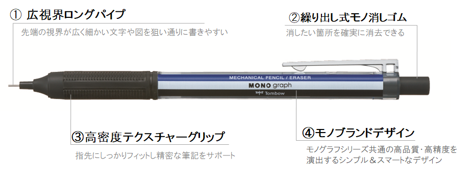 MONO colour 0.5mm, MONO graph Lite Mechanical Pencil