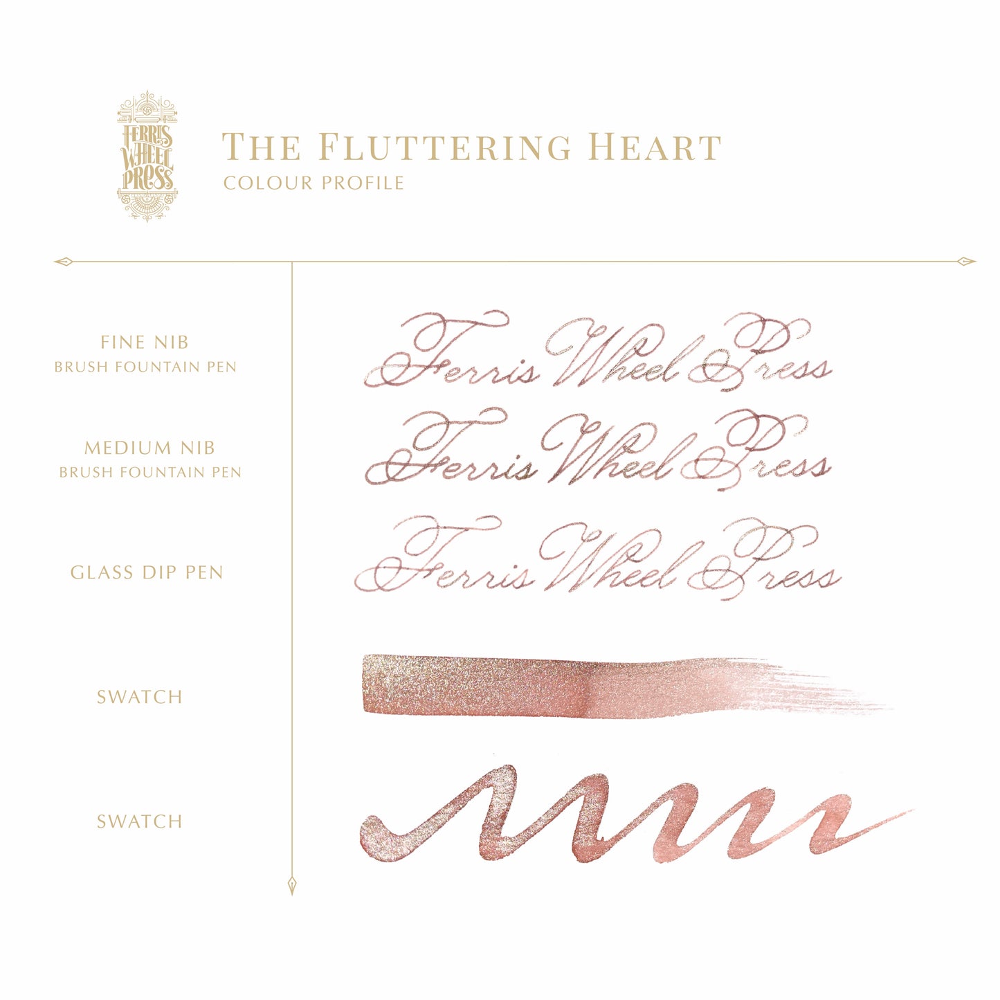 [Limited Edition] Ferris Wheel Press, Limited Edition 2023 The Fluttering Heart, 38ml Ink
