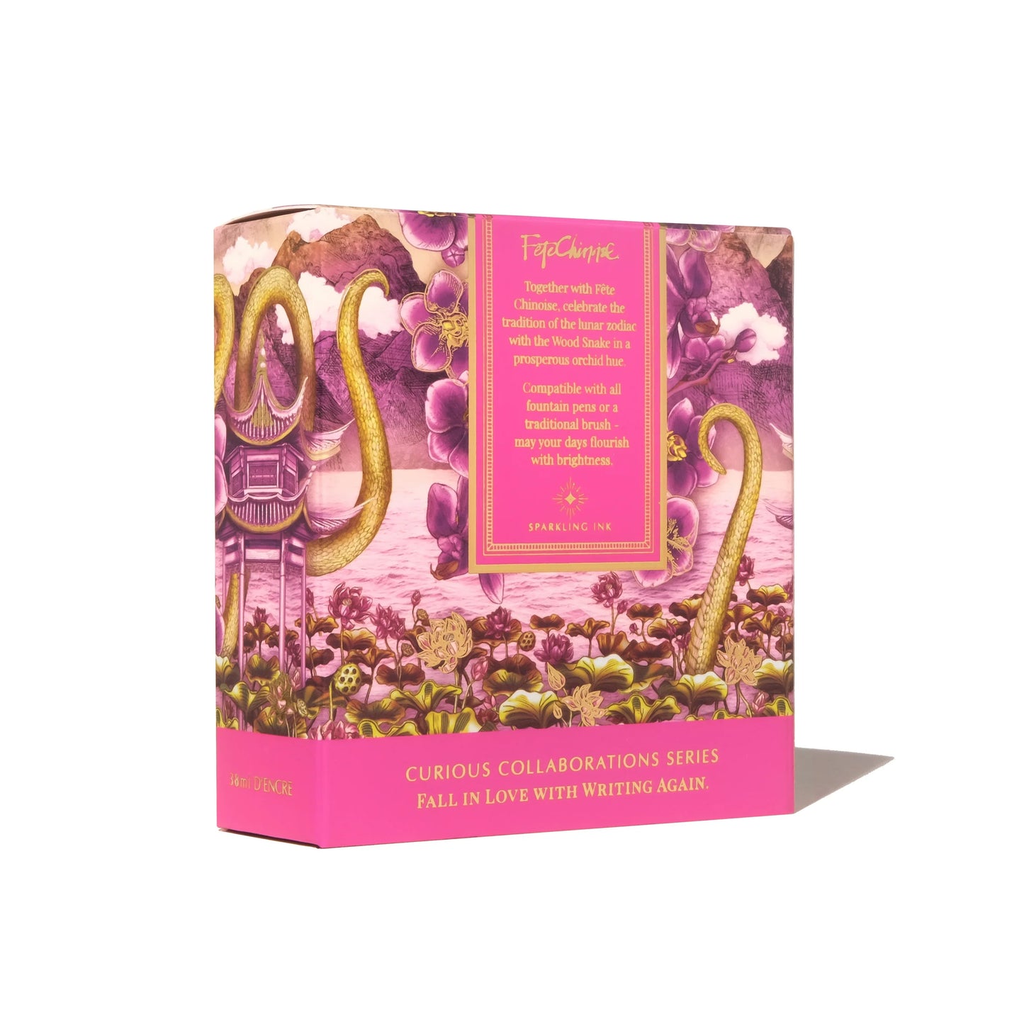 Serpentine Blooms Ink, Curious Collaborations - Year of the Snake Special Edition with Fête Chinoise, 38ml Ink