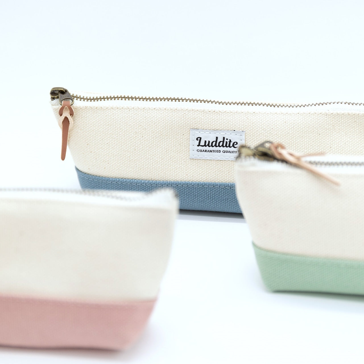 Greige, Two-Tone Boat Pen Case Slim