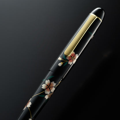 *Pre-Order* PLATINUM, Sakura (桜), #3776 Century Kaga Hira Maki-e (加賀平蒔絵), Fountain Pen F/M/B Nib
