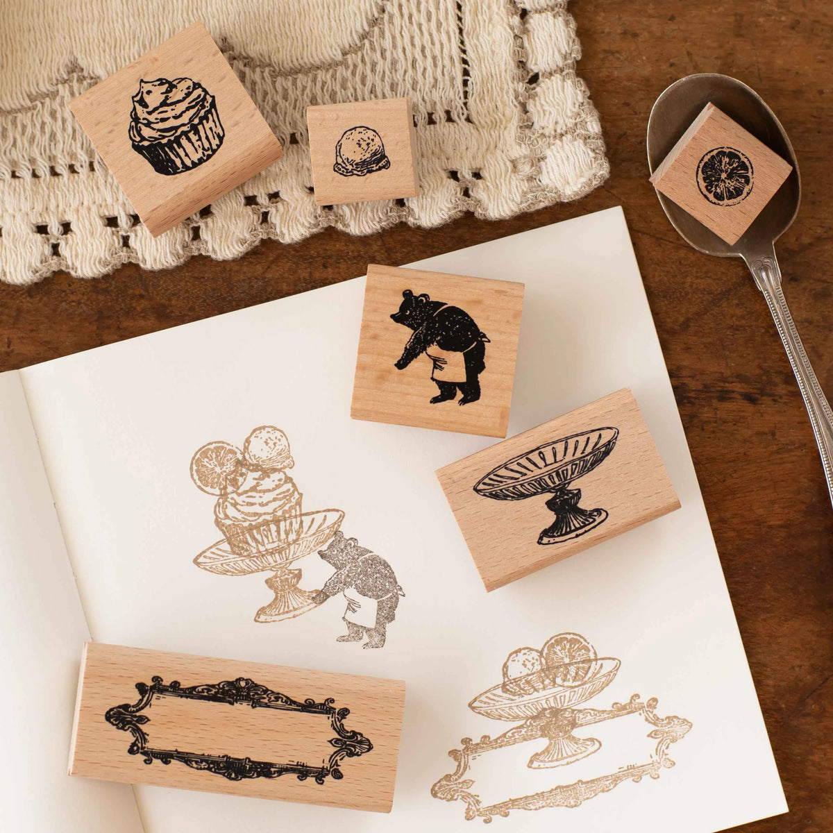 Cup Cake, Stamp by Keiko Endo