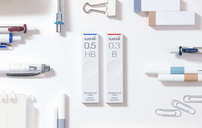 防暈染鉛芯|0.3 / 0.5 / 0.9mm, HB / B