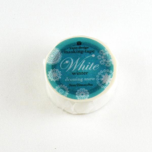 ROUND TOP, dressing snow, Yano Design Masking Tape, 20mm x 8m