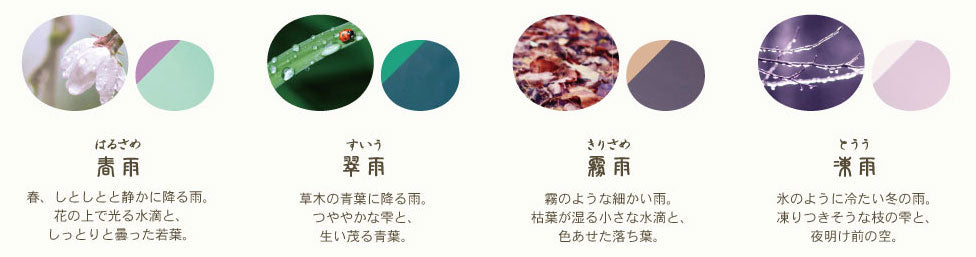 SAILOR, Spring Rain (春雨), Shikiori (四季織), The Sound of Rain (雨音), Fountain Pen MF Nib