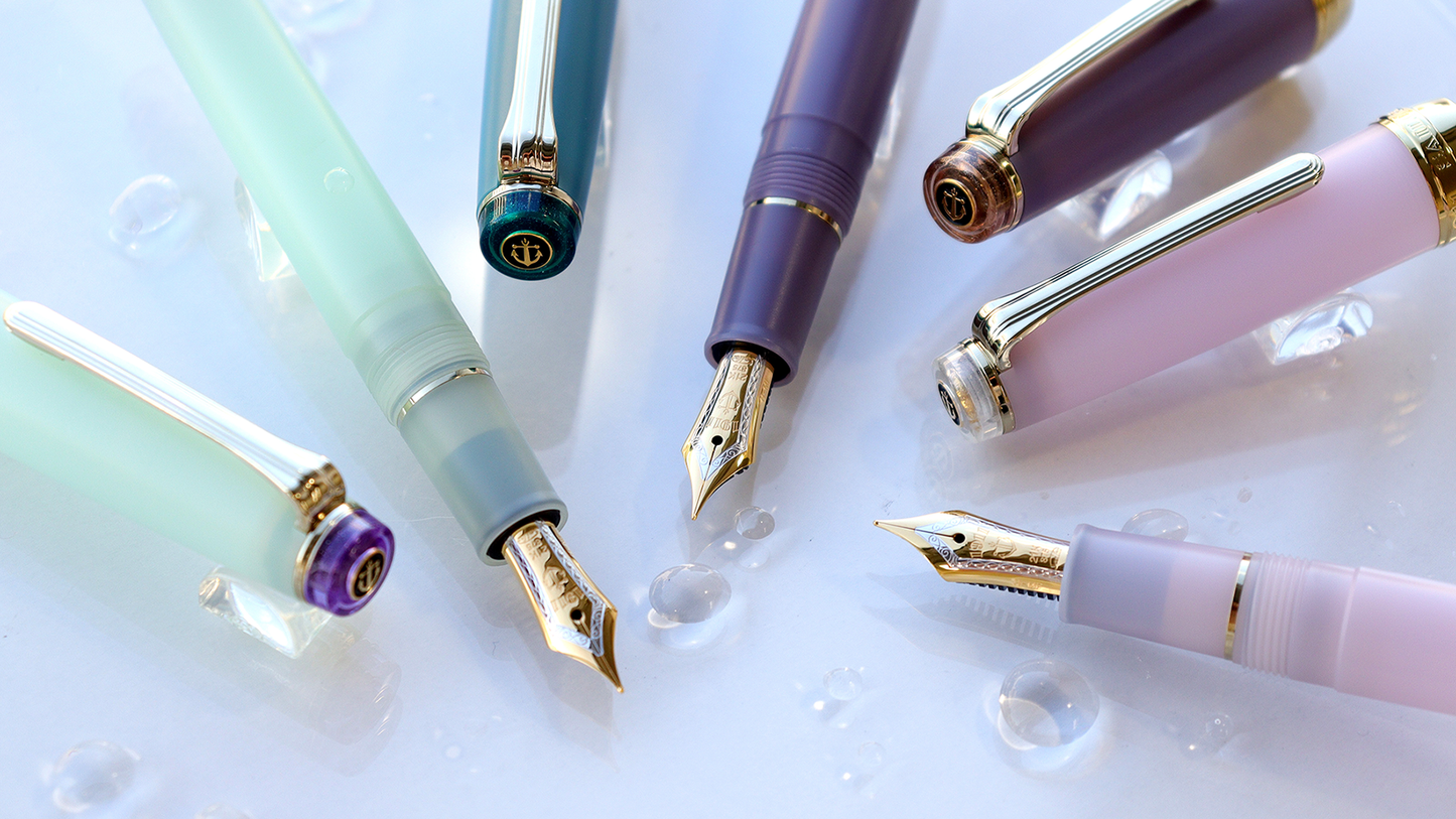 SAILOR, Winter Rain (凍雨), Shikiori (四季織), The Sound of Rain (雨音), Fountain Pen MF Nib