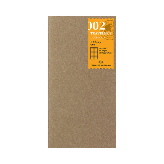 TRAVELER'S notebook, Grid Notebook 002, Refill Regular Size
