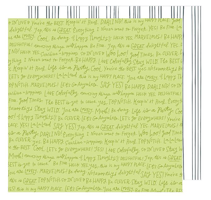 Cardstock - Dear Lizzy, Happy Place, Be Free - KEY Handmade