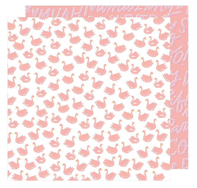 Cardstock - Dear Lizzy, Happy Place, Swan Dive - KEY Handmade