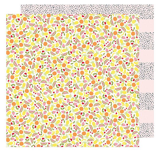 Cardstock - Dear Lizzy, Happy Place, Tutti Fruiti - KEY Handmade