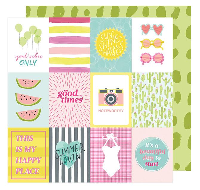 Cardstock - Dear Lizzy, Happy Place, Sun Kissed - KEY Handmade