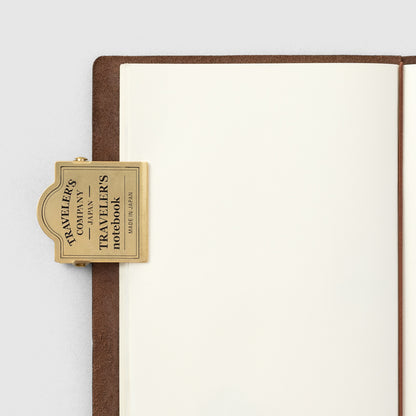TRAVELER'S notebook, TRC Logo, Brass Clip