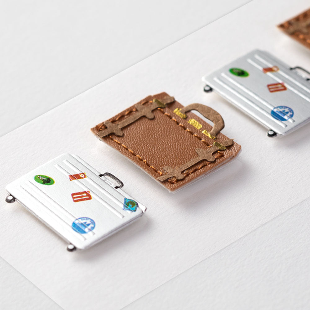 midori, Suitcase, Motif Sticker, Paper Craft Museum