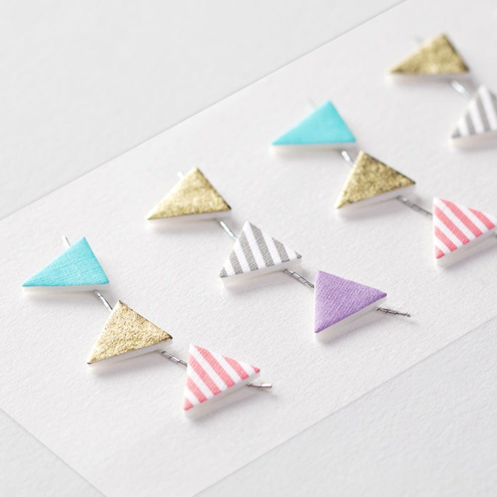 midori, Garland Triangle, Motif Sticker, Paper Craft Museum