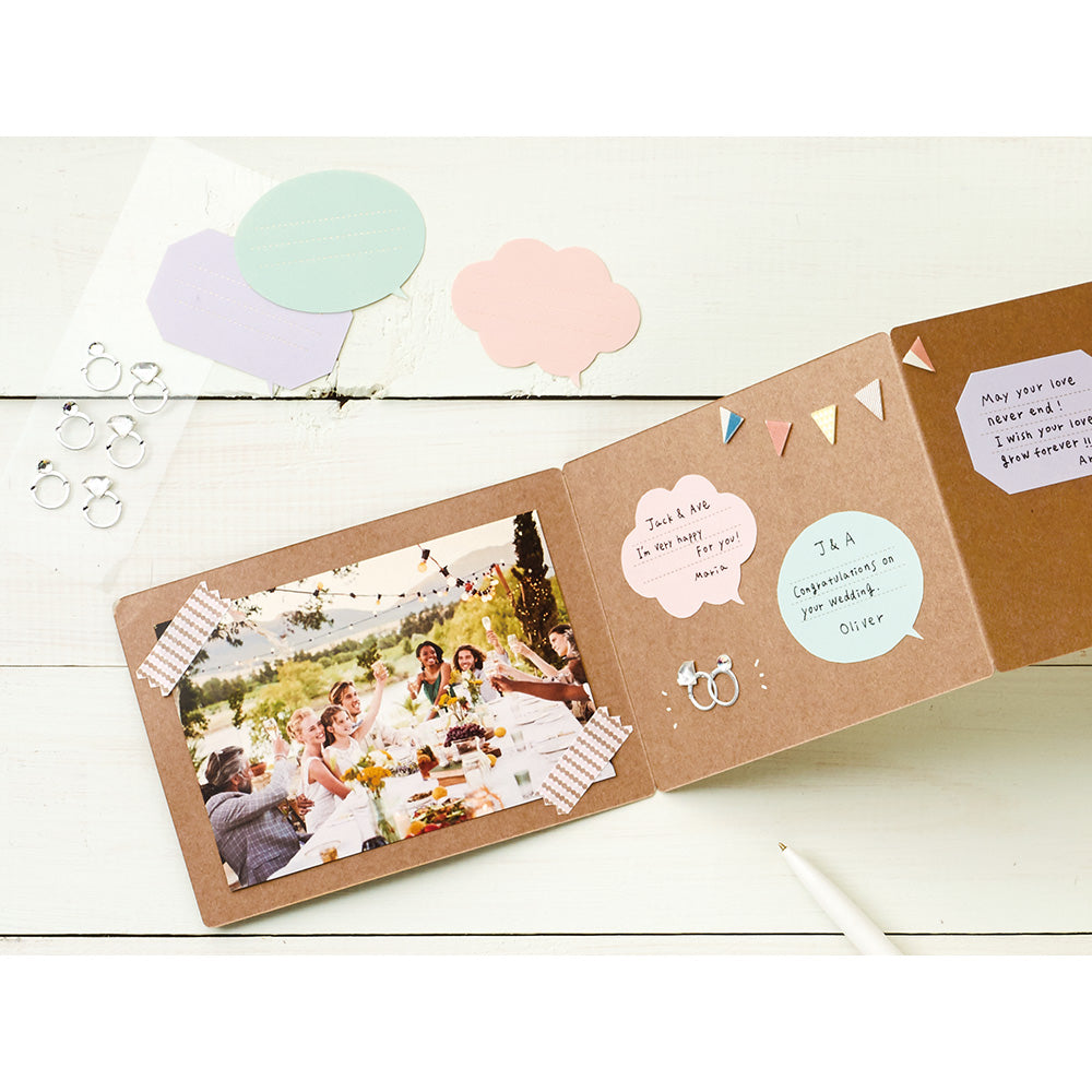 midori, Pattern Balloon, Paper Craft Museum, Message Label Sticker