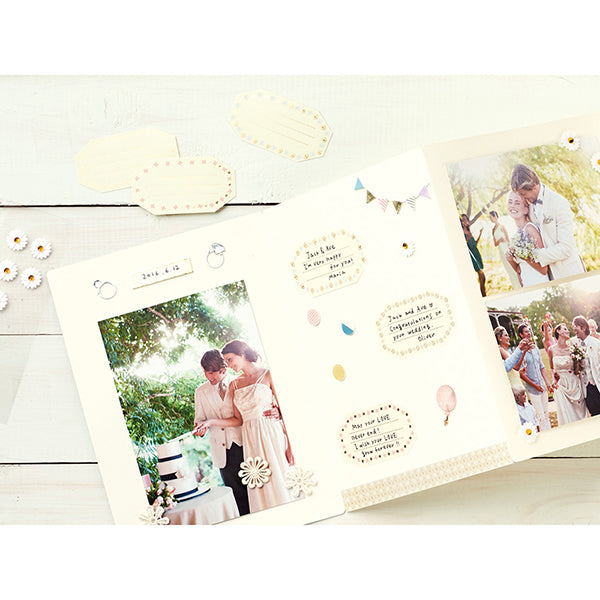 midori, Frame, Paper Craft Museum, Message Label Sticker