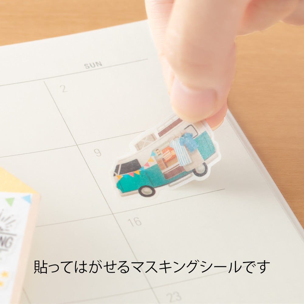 midori, Camp, Sticker Marché