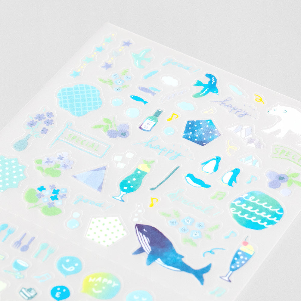 midori, Blue, Sticker Collection - Single Color
