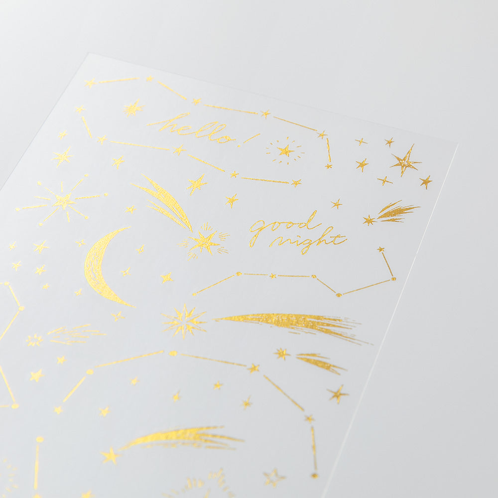 midori, Star, Foil Transfer Sticker for Journaling