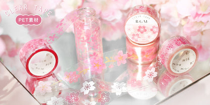 BGM, Sakura．First Sakura Blossom, Clear Tape, 20mm x 5m