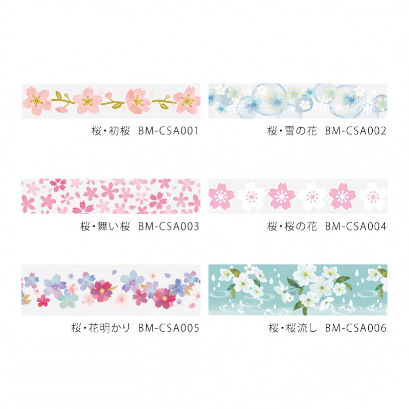 BGM, Sakura.First Sakura Blossom, Clear Tape, 20mm x 5m