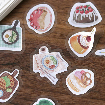 BGM, Little Shop - Japanese Restaurant, Linen Paper Stickers
