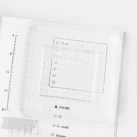 亞加力膠塊 方眼|80 X 80 X 8mm