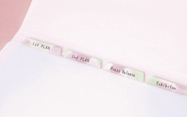 MARK'S, Stripe Pink, maste Masking Tape Writable with Water-based Ink Pen, 15mm x 10m