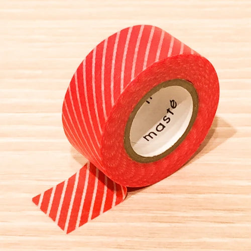 MARK'S, Red Stripe, maste Masking Tape Basic, 15mm x 7m