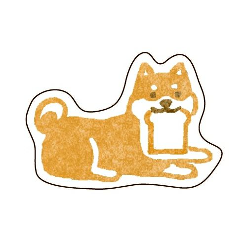 Furukawashiko, Shiba Dog, Pochitto (ぽちっと), Washi Flake Stickers