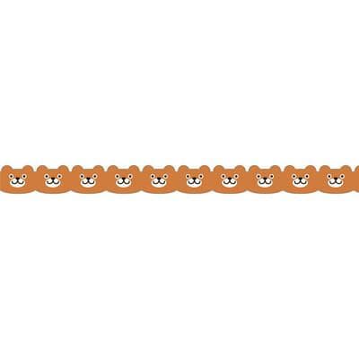 Masking Tape - PINE BOOK Nami-Nami Deco Masking Tape, Tea Bear Face, 8mm x 8m - KEY Handmade
- 4