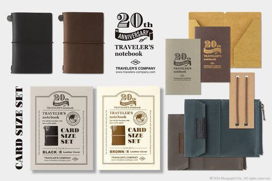 Second Round Pre-Order for TRAVELER'S notebook 20th Anniversary Set