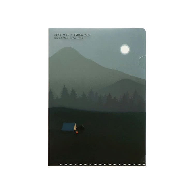 Mountain Green, A5, Geo Clear Folder