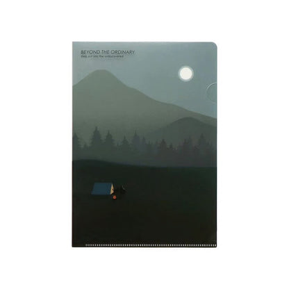 Mountain Green, A5, Geo Clear Folder