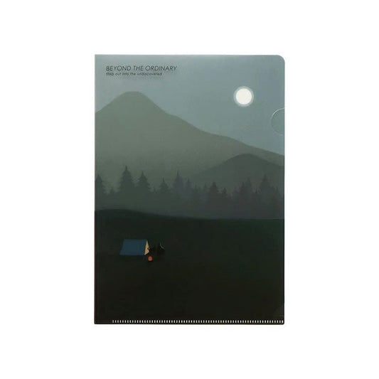 Mountain Green, A5, Geo Clear Folder
