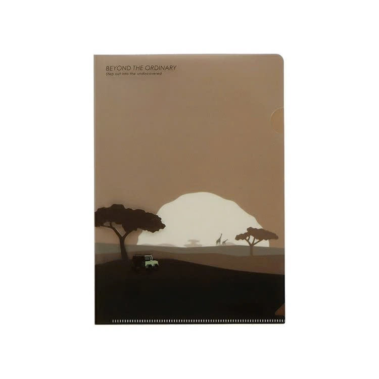 Savanna Brown, A5, Geo Clear Folder