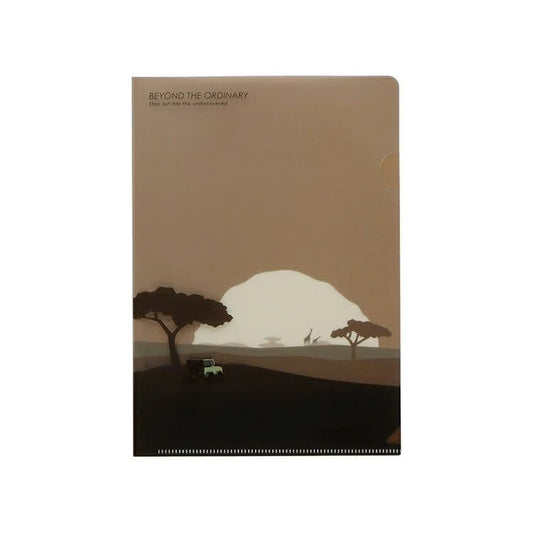Savanna Brown, A5, Geo Clear Folder