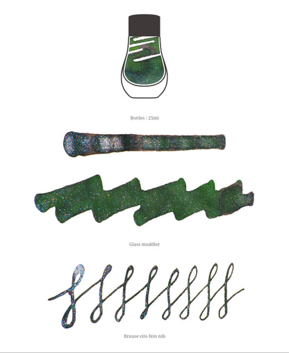 Natural Green, Pearl Ink, 25ml Ink