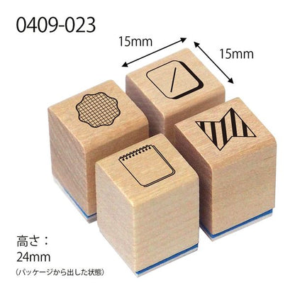 Headline Frame, "Journal Stamp Club" Wooden Rubber Stamp