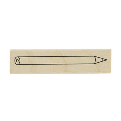 Pencil, "Journal Stamp Club" Wooden Rubber Stamp