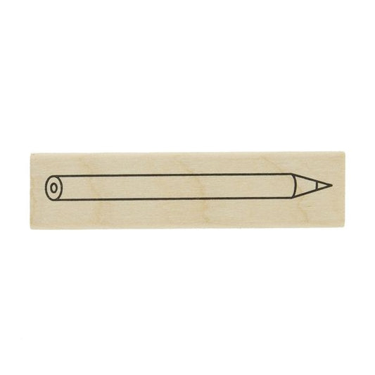 Pencil, "Journal Stamp Club" Wooden Rubber Stamp