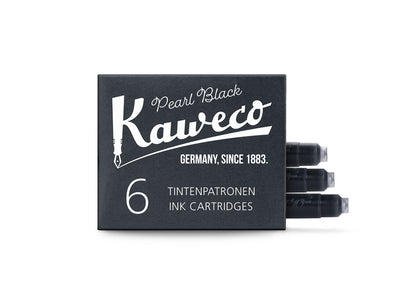 Pearl Black, Kaweco Ink Cartridge, Pack of 6