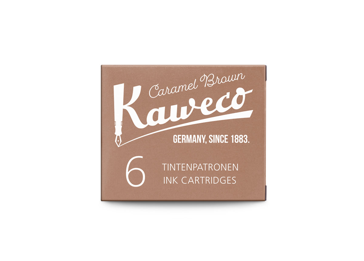 Caramel Brown, Kaweco Ink Cartridge, Pack of 6